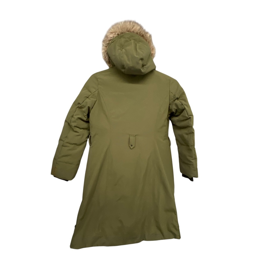 Lauren Ralph Lauren Womens Olive Green Faux Fur Trim Hooded Down Puffer Small‎ - Picture 10 of 13